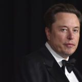 Elon Musk arrives at the 10th Breakthrough Prize Ceremony on Saturday, April 13, 2024, at the Academy Museum of Motion Pictures in Los Angeles. (Photo by Jordan Strauss/Invision/AP)