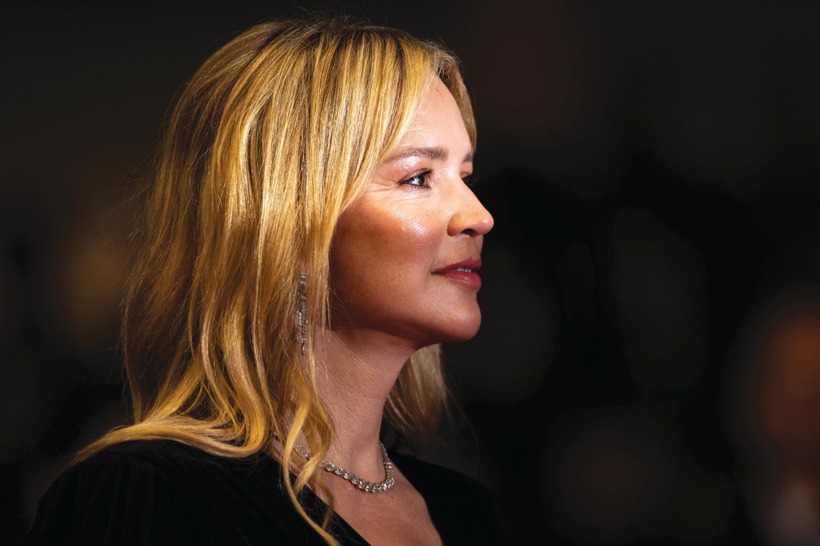 Virginie Efira poses for photographers upon arrival at the premiere of the film 'The Shrouds' at the 77th international film festival, Cannes, southern France, Monday, May 20, 2024. (Photo by Scott A Garfitt/Invision/AP)