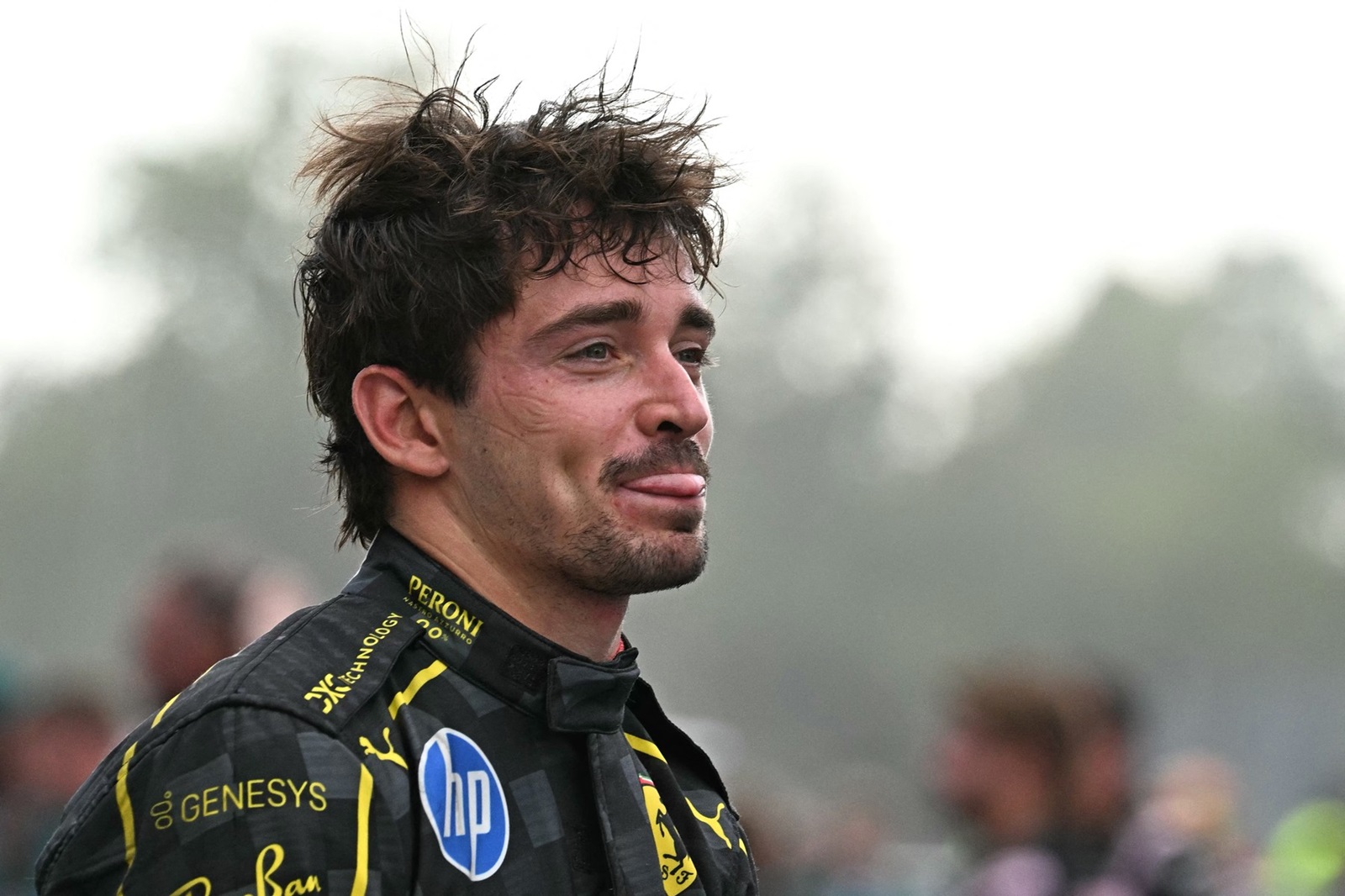 Ferrari's Monegasque driver Charles Leclerc celebrates after winning the Italian Formula One Grand Prix race at Autodromo Nazionale Monza circuit, in Monza on September 1, 2024.,Image: 903794096, License: Rights-managed, Restrictions: , Model Release: no, Credit line: Gabriel BOUYS / AFP / Profimedia