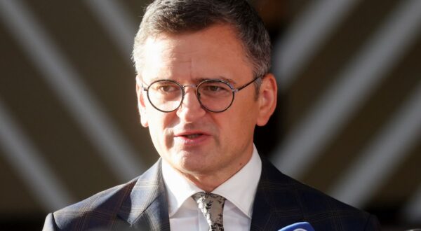 epa11570622 Ukrainian Foreign Minister Dmytro Kuleba speaks to the media ahead of an informal meeting of European Foreign Affairs Ministers in Brussels, Belgium, 29 August The informal council usually takes place in the country chairing the rotating presidency of the EU. But following tensions between Prime Minister of Hungary Viktor Orban and the EU, the EU's informal foreign and defense ministerial meetings on 29-30 August, respectively, will take place in Brussels instead of Budapest. EU Foreign Ministers will discuss Russia’s aggression against Ukraine and on global outreach, the state of play of EU-Turkey relations and regional and global issues of shared interest, and the situation in the Middle East on the background of the latest escalation of tensions in the region.  EPA/OLIVIER HOSLET