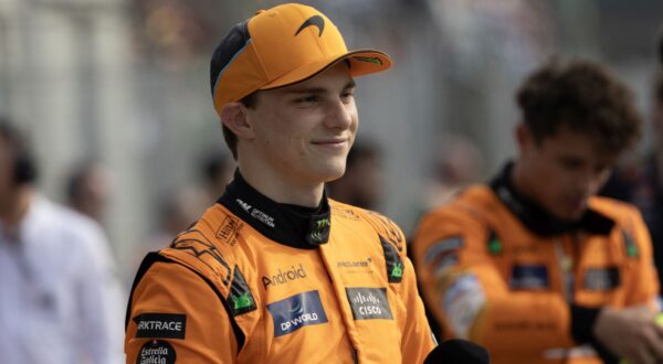 Monza, 31.8.2024.- McLarenov vozaèki dvojac, Britanac Lando Norris i Australac Oscar Piastri, iz prvog æe reda startati na nedjeljnoj utrci Svjetskog prvenstva formule 1 za Veliku nagradu Italije u Monzi, a to su osigurali najboljim vremenima u subotnjim kvalifikacijama. Na slici Oscar Piastri. 
foto HINA/ Cesare GRASSELLI/ ua