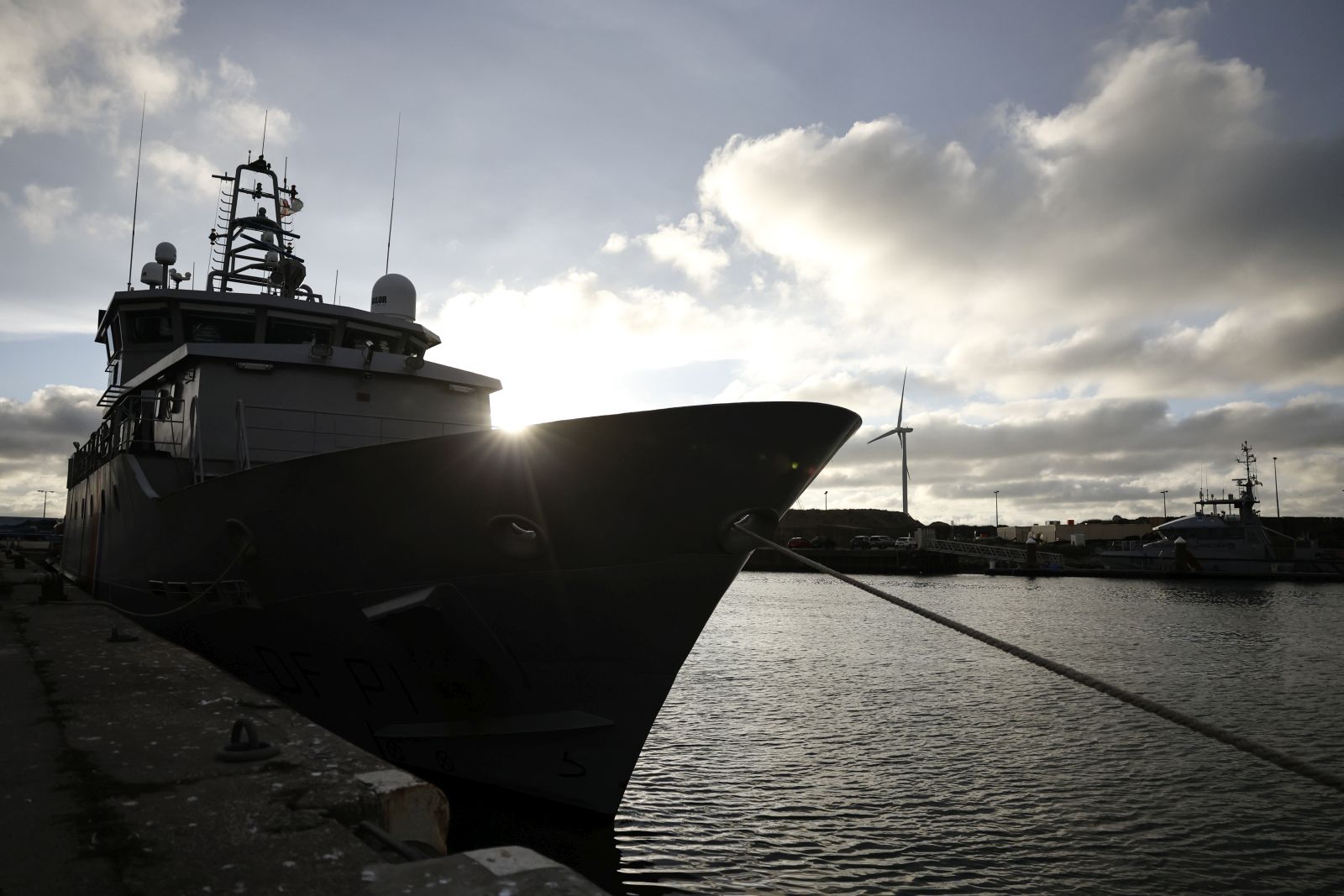 epa11582559 A rescue boat is docked in the port of Boulogne-sur-Mer, northern France, 03 September 2024. Rescue teams were deployed to Boulogne-sur-Mer on 03 September after at least 12 people died, two were declared missing and several were injured as a migrant boat capsized in the English Channel, off the Gris-Nez cape, near the town of Boulogne-sur-Mer, French Interior Minister Gerald Darmanin said. He added that more than 50 people were rescued by emergency services.  EPA/MOHAMMED BADRA