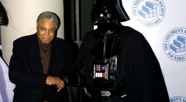 September 9, 2024: James Earl Jones, acclaimed 'Field of Dreams' actor and voice of Darth Vader has died at 93. Jones' representative Barry McPherson confirmed the actor's death. A cause of death was not disclosed. ''He passed this morning surrounded by his loved ones,'' McPherson said. ''He was a great man.'' Jones was an acclaimed star of stage and screen, winning Emmy, Grammy, Oscar and Tony awards, though later his unmistakable voice became as famous as his usually smiling face. FILE IMAGE SHOT ON: May 12, 2002, New York, New York, USA; Actor JAMES EARL JONES and 'Darth Vader' character at the NY benefit premiere of 'Star Wars Episode ll: Attack Of The Clones' held at the Tribeca Film Festival..,Image: 906165704, License: Rights-managed, Restrictions: DIGITAL IMAGE, Model Release: no, Pictured: Jones James Earl, Credit line: Nancy Kaszerman / Zuma Press / Profimedia