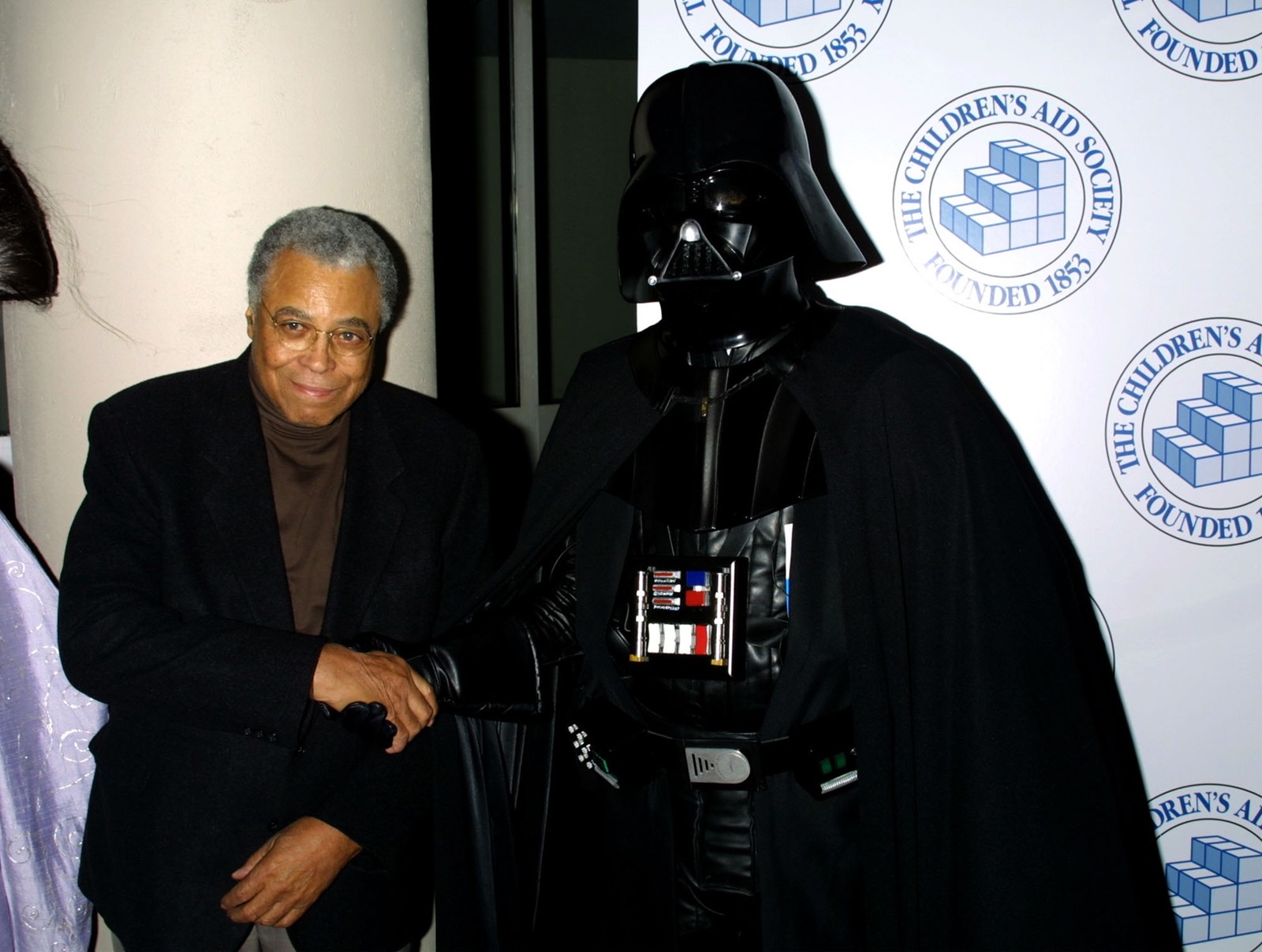 September 9, 2024: James Earl Jones, acclaimed 'Field of Dreams' actor and voice of Darth Vader has died at 93. Jones' representative Barry McPherson confirmed the actor's death. A cause of death was not disclosed. ''He passed this morning surrounded by his loved ones,'' McPherson said. ''He was a great man.'' Jones was an acclaimed star of stage and screen, winning Emmy, Grammy, Oscar and Tony awards, though later his unmistakable voice became as famous as his usually smiling face. FILE IMAGE SHOT ON: May 12, 2002, New York, New York, USA; Actor JAMES EARL JONES and 'Darth Vader' character at the NY benefit premiere of 'Star Wars Episode ll: Attack Of The Clones' held at the Tribeca Film Festival..,Image: 906165704, License: Rights-managed, Restrictions: DIGITAL IMAGE, Model Release: no, Pictured: Jones James Earl, Credit line: Nancy Kaszerman / Zuma Press / Profimedia