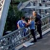 Jon Bon Jovi convinces an apparently suicidal woman not to jump from a bridge in a dramatic video., Footage shows the rocker approaching the woman as she appears to be preparing to jump off the John Seigenthaler Pedestrian Bridge in Nashville on September 10., Along with another woman, he calmly persuades her to climb back over the barrier, helping lift her to safety., The singer then helps comfort the woman, sharing a hug with her before they eventually walk away together along with some concerned onlookers., Caring Bon Jovi once again puts his arm around the woman as the group walk away together in the dramatic security camera footage from the Metropolitan Nashville Police Department., Sources told TMZ.com Bon Jovi routinely deals with people in crisis through his work with his foundation, the JBJ SOUL FOUNDATION. , He has extensive training in speaking with individuals experiencing a crisis, such as hunger or homelessness., Bon Jovi had been filming a music video on the bridge when he spotted the woman in obvious distress., Nashville PD Chief John Drake praised the star for taking swift action, saying: “It takes all of us to help keep each other safe.”, *BYLINE MUST CREDIT: Metropolitan Nashville Police Department/Mega.
10 Sep 2024
Pictured: Jon Bon Jovi convinces an apparently suicidal woman not to jump from the John Seigenthaler Pedestrian Bridge in Nashville on September 10. *BYLINE MUST CREDIT: Metropolitan Nashville Police Department/Mega.,Image: 906802207, License: Rights-managed, Restrictions: World Rights, Model Release: no, Credit line: Metropolitan Nashville Police / MEGA / The Mega Agency / Profimedia