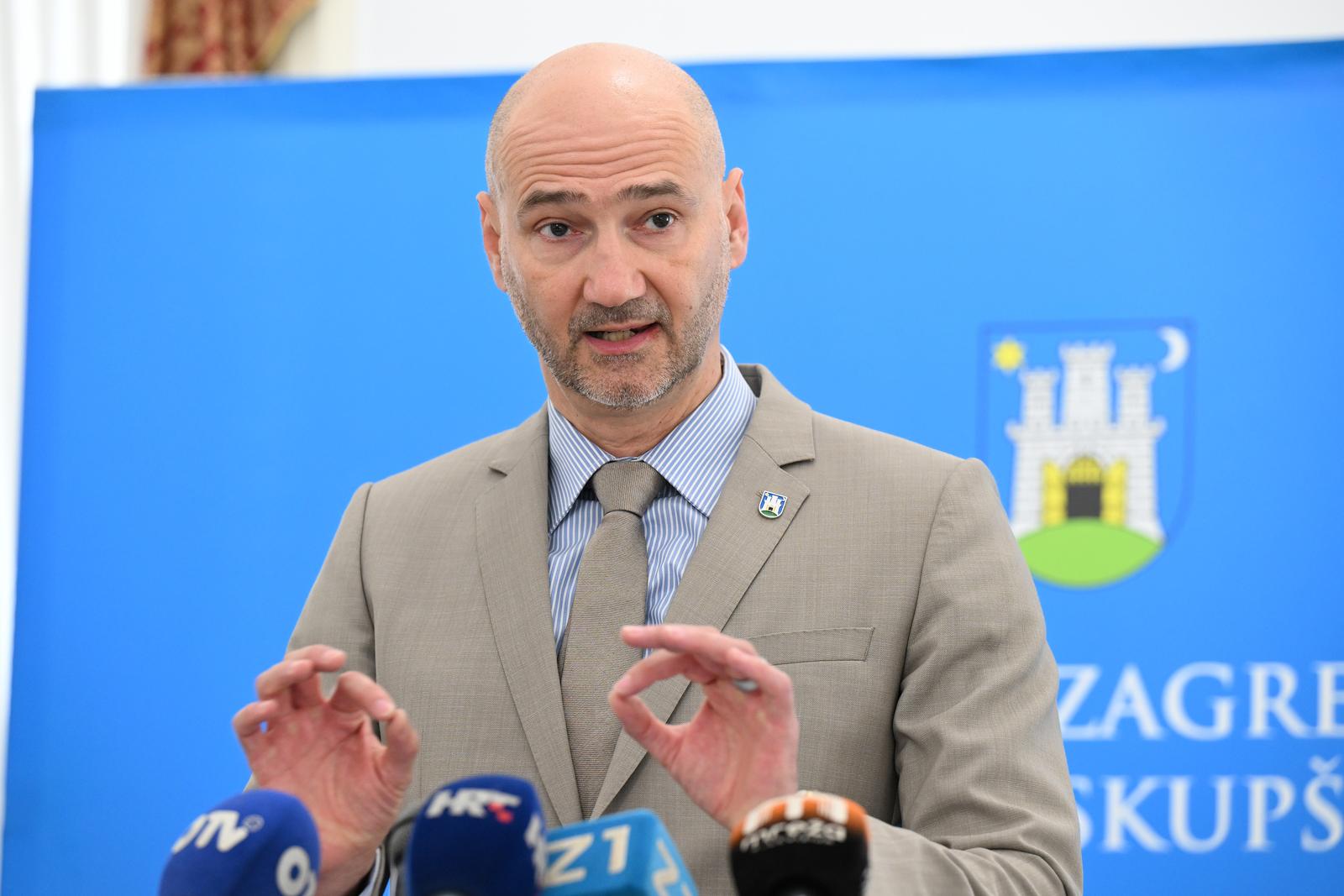 26.06.2024., Zagreb - U Staroj gradskoj vijecnici predsjednik Gradske skupstine Josko Klisovic odrzao je konferenciju za medije. Photo: Davorin Visnjic/PIXSELL