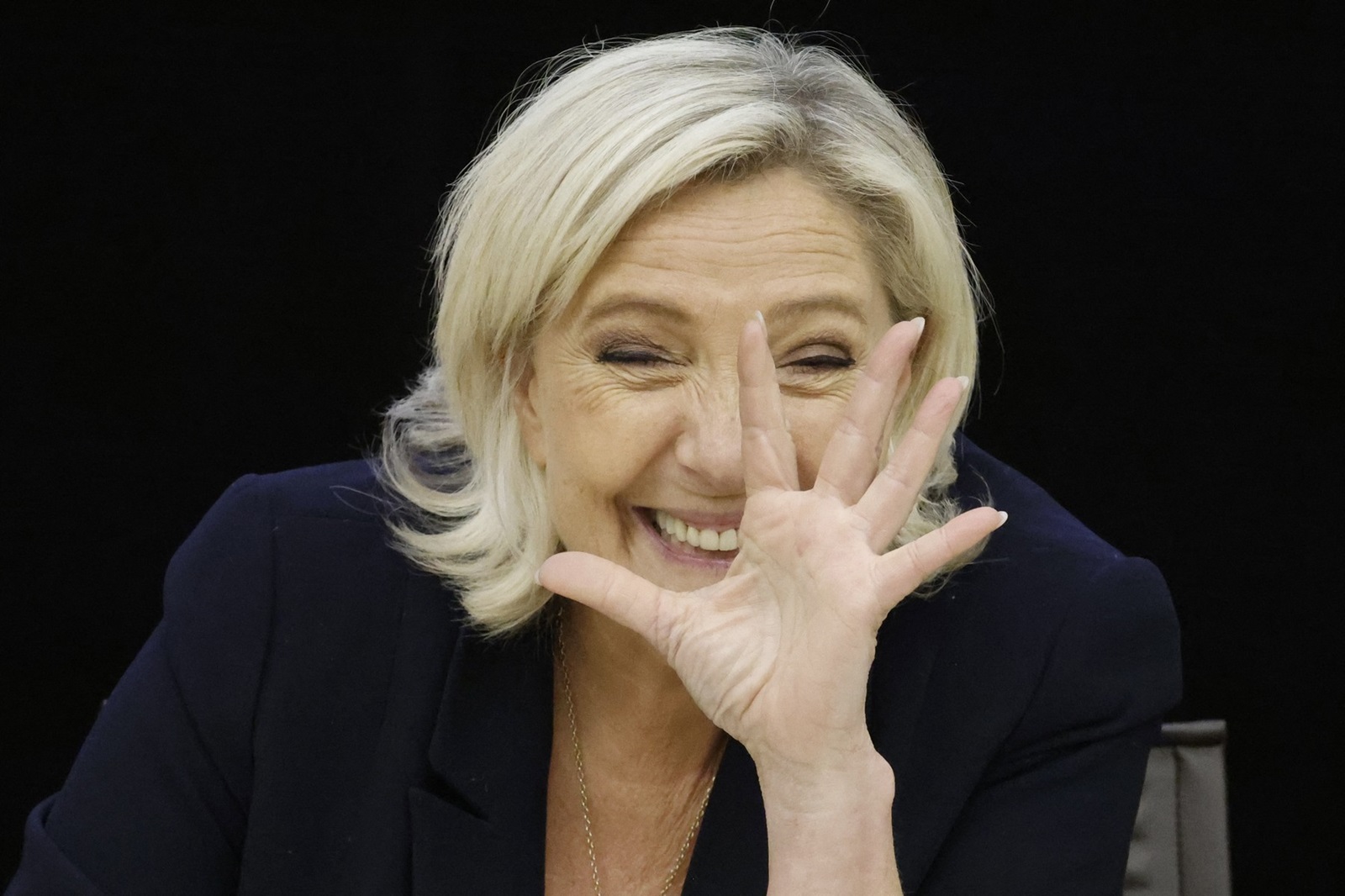 (FILES) President of Rassemblement National parliamentary group Marine Le Pen gestures during the French far-right Rassemblement National (National Rally) RN party's parliamentary seminar at the French National Assembly in Paris on September 15, 2024. President of Rassemblement National parliamentary group Marine Le Pen is set to be tried by the Paris Criminal Court begining on September 30, 2024 on charges relating to suspicions of embezzlement of European funds.,Image: 912983348, License: Rights-managed, Restrictions: , Model Release: no, Credit line: Ludovic MARIN / AFP / Profimedia