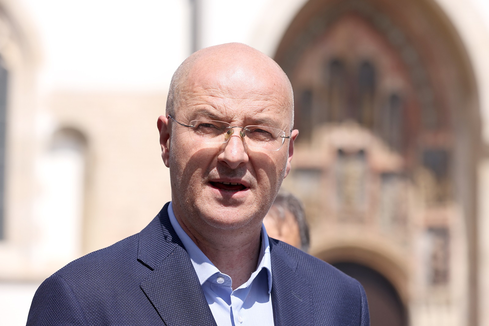 Zagreb, 30.08.2024. - Mario Radić, kandidat za predsjednika Domovinskog pokreta održao je konferenciju za medije na temu izborni sabor Domovinskog pokreta. Na fotografiji Mario Radić.
foto HINA/ ml