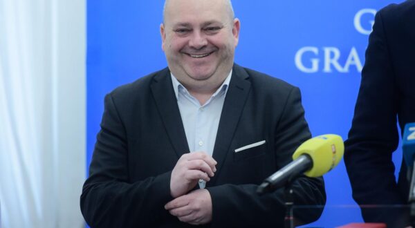 1.3.2023., Zagreb - Klub gradskih zastupnika HDZ-a i HSLS-a odrzali su konferenciju za medije u Staroj gradskoj vijecnici. Mario Zupan. Photo: Neva Zganec/PIXSELL