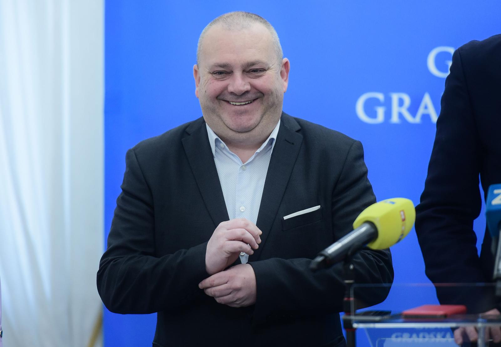 1.3.2023., Zagreb - Klub gradskih zastupnika HDZ-a i HSLS-a odrzali su konferenciju za medije u Staroj gradskoj vijecnici. Mario Zupan. Photo: Neva Zganec/PIXSELL