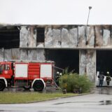 15.09.2024., Osijek - Tijekom noci izbio je pozar u skladistima uz juznu obilaznicu. Photo: Davor Javorovic/PIXSELL