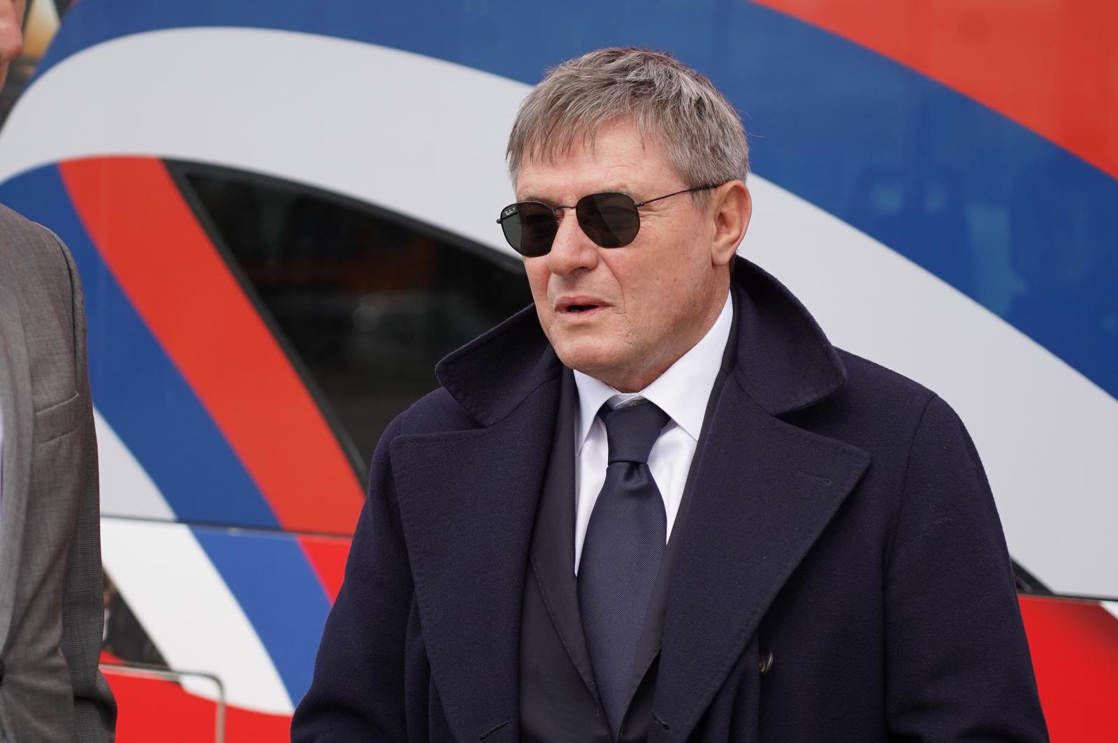 01, May, 2024, Belgrade - The President of the Republic of Serbia, Aleksandar Vucic, visited the preparatory work on the construction of the EXPO 2027 complex, where he attended the ceremony of the beginning of the construction of the National Football Stadium. Dragan Stojkovic. Photo: Antonio Ahel/ATAImages

01, maj, 2024, Beograd - Predsednik Republike Srbije Aleksandar Vucic obisao je pripremne radove na izgradnji kompleksa EXPO 2027, gde je prisustvovao ceremoniji pocetka radova na izgradnji Nacionalnog fudbalskog stadiona. Photo: Antonio Ahel/ATAImages Photo: Antonio Ahel/ATAImages/PIXSELL