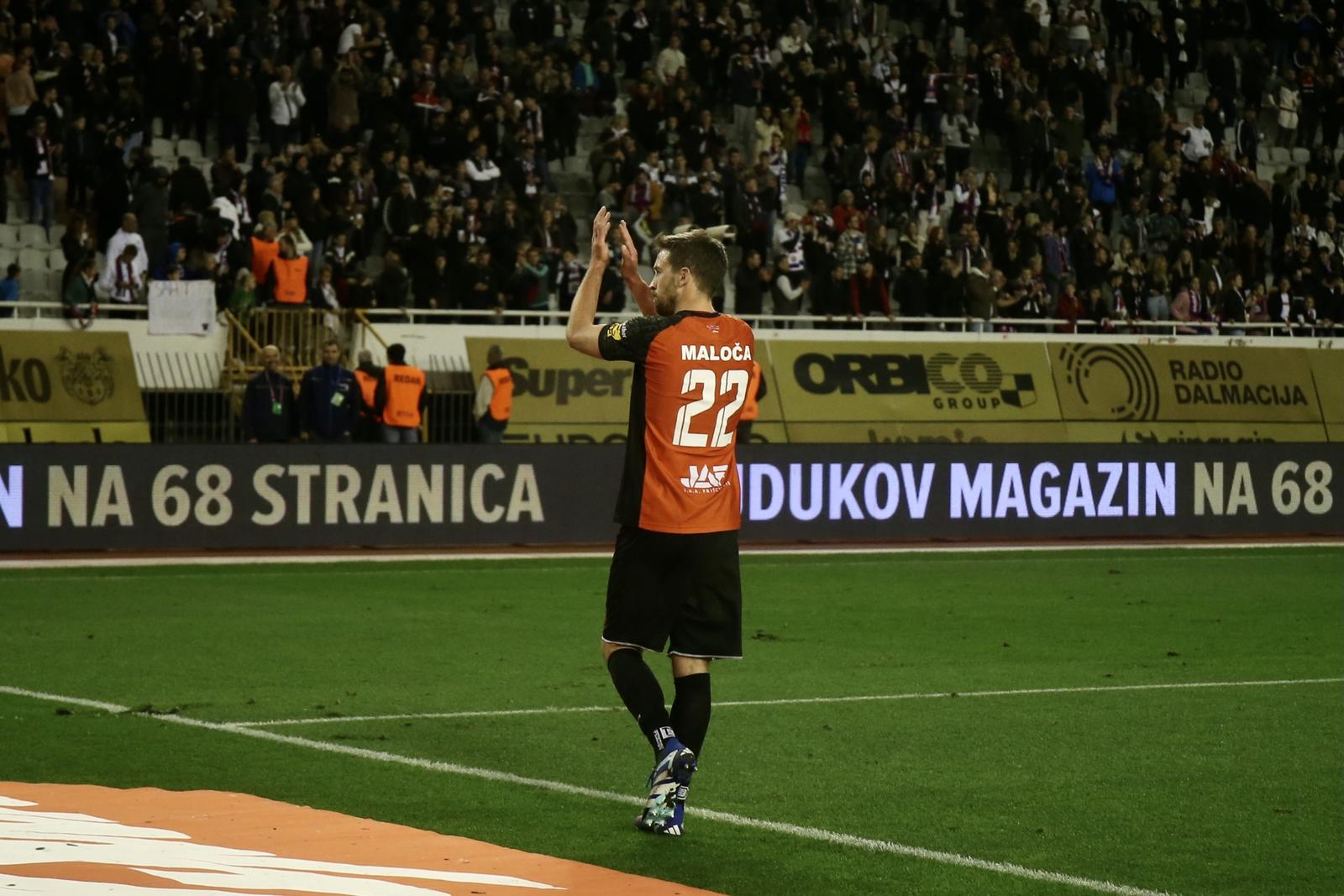 02.12.2023., Split - SuperSport prva Hrvatska nogometna liga, 17. kolo, HNK Hajduk - HNK Gorica. Mario Maloca Photo: Ivo Cagalj/PIXSELL