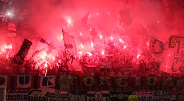 04.08.2024., stadion Poljud, Split - SuperSport HNL, 01. kolo, HNK Hajduk - NK Slaven Belupo. Navijaci Hajduka, Torcida Photo: Sime Zelic/PIXSELL