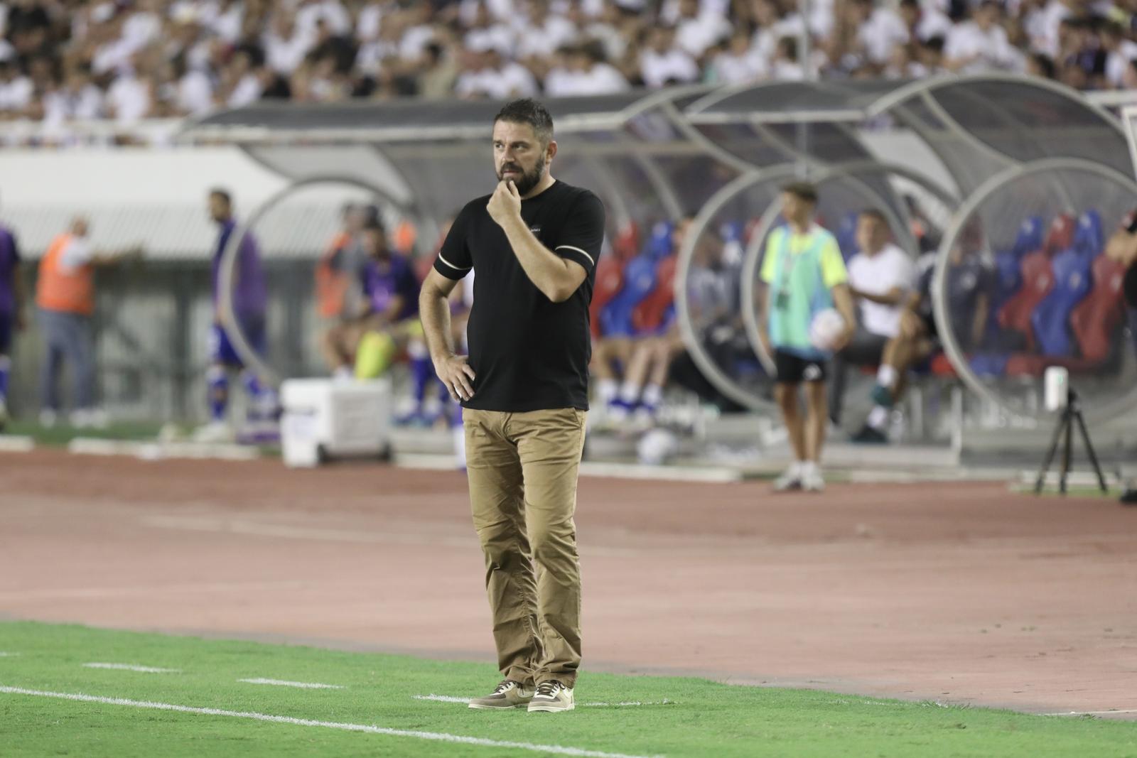 04.08.2024., stadion Poljud, Split - SuperSport HNL, 01. kolo, HNK Hajduk - NK Slaven Belupo. trener Slaven Belupa Ivan Radeljic Photo: Ivo Cagalj/PIXSELL