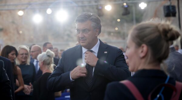 04.09.2024., Mostar, Bosna i Hercegovina - Svecano otvorenje poddionice Pocitelj - Zvirovici i mosta Hercegovina. predsjednik Vlade RH Andrej Plenkovic Photo: Zvonimir Barisin/PIXSELL