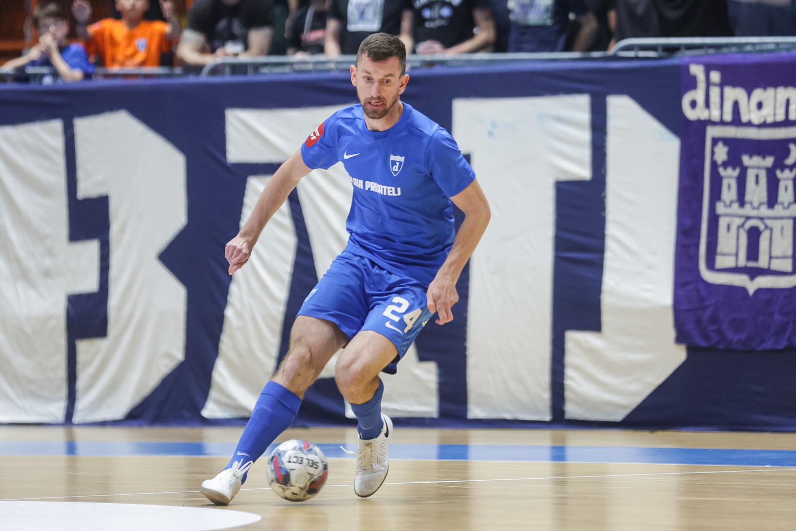 06.05.2024., Dom sportova, Zagreb - Druga utakmica finala SuperSport HMNL-a: MNK Futsal Dinamo - MNK Olmissum. Tihomir Novak Photo: Luka Stanzl/PIXSELL