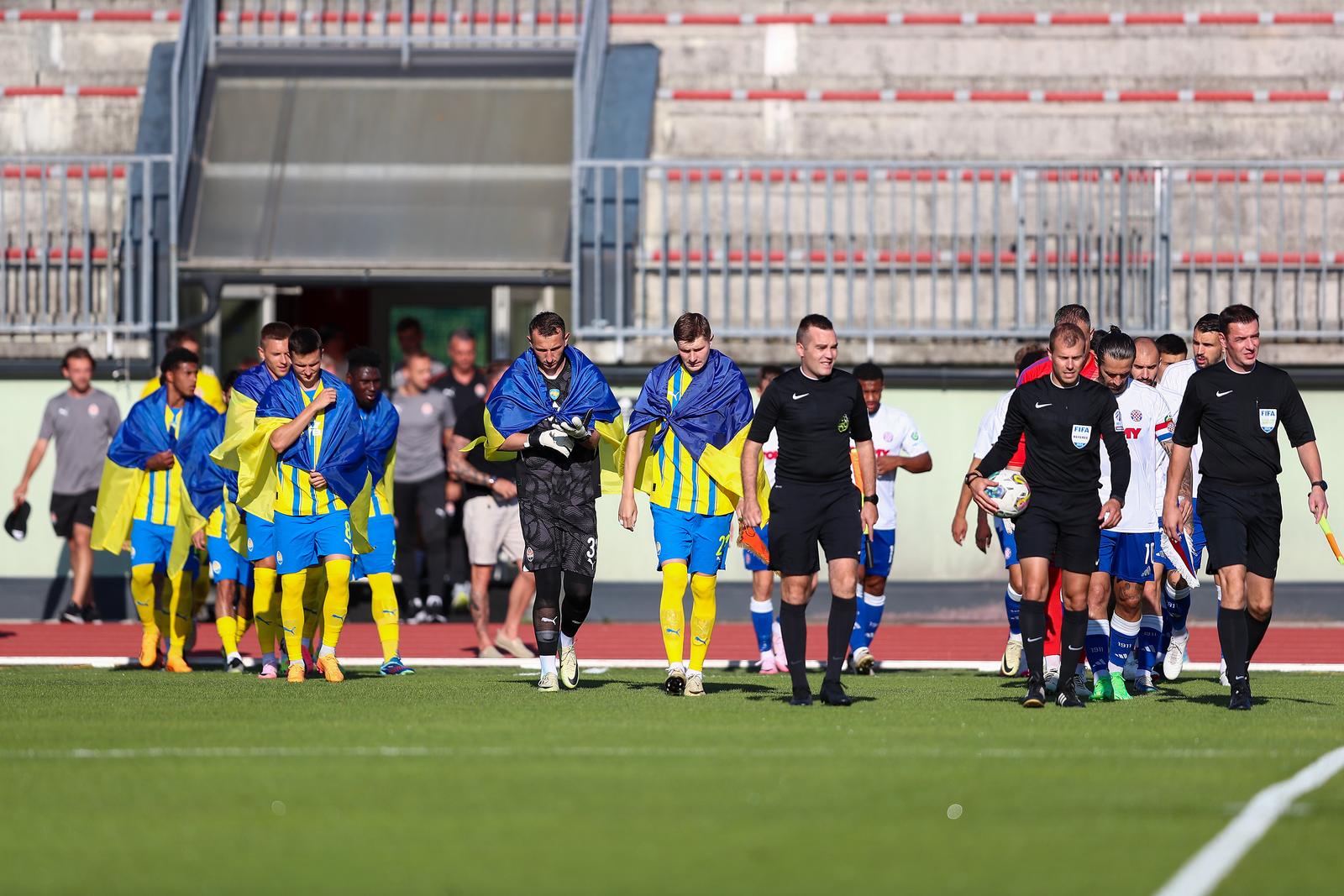 06.07.2024.,  Bled - Prijateljska utakmica Sahtar Donjeck - Hajduk na tereneu NK Triglav Kranj u Sloveniji. Photo: Matija Habljak/PIXSELL