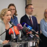 09.09.2024., Osnovna skola Kajzerica, Zagreb - Zamjenica gradonacelnika Danijela Dolenec i procelnik Gradskog ureda za obrazovanje, sport i mlade Luka Juros odrzali su konferenciju za medije u povodu pocetka nove skolske godine s posebnim osvrtom na unapredjenje inkluzije djece s teskocama. Photo: Marko Prpic/PIXSELL