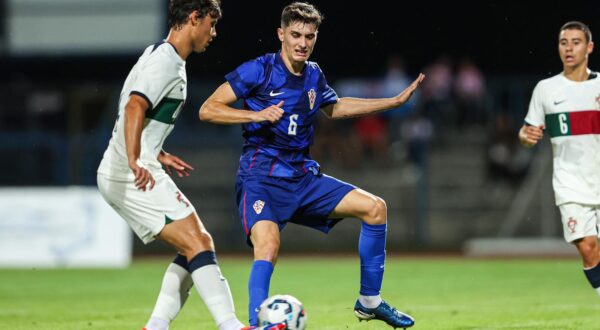 10.09.2024., stadion Branko Cavlovic Cavlek, Karlovac - Kvalifikacije za Europsko U-21 prvenstvo, Hrvatska U-21 - Portugal U-21. Photo: Luka Stanzl/PIXSELL