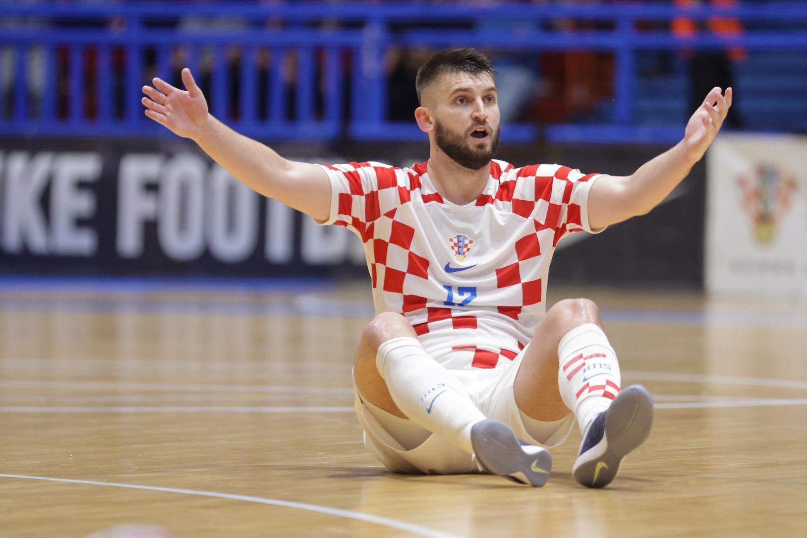 10.10.2023., Dom sportova, Zagreb - Elitno kolo kvalifikacija za FIFA Svjetsko prvenstvo u futsalu, skupina C, Hrvatska - Francuska. Antonio Sekulic. Photo: Luka Stanzl/PIXSELL