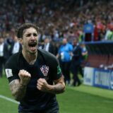 11.07.2018., stadion Luznjiki, Moskva, Rusija - Svjetsko nogometno prvenstvo 2018., polufinale, Hrvatska - Engleska. Hrvatska rezultatom 2:1 poslala Engleze kuci, u finalu ih ceka Francuska. Sime Vrsaljko. Photo: Igor Kralj/PIXSELL