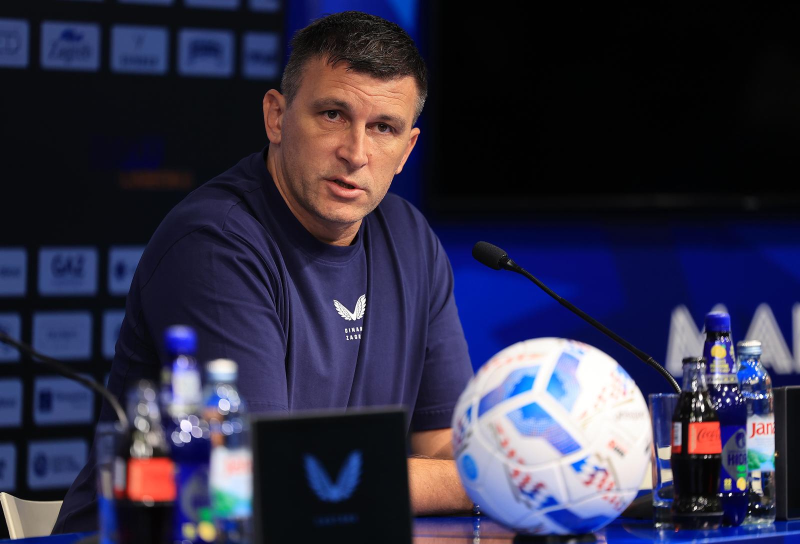 12.09.2024., stadion Maksimir, Zagreb - Gnk Dinamo Zagreb odrzao konferenciju za medije uoci utakmice s Hajduk Split. Govorili su trener Sergej Jakirovic i igrac Stefan Ristovski. Photo: Marko Prpic/PIXSELL