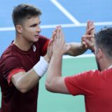 13.09.2024., Varazdin - Davis Cup susret Hrvatske i Litve. Duje Ajdukovic Photo: Sanjin Strukic/PIXSELL