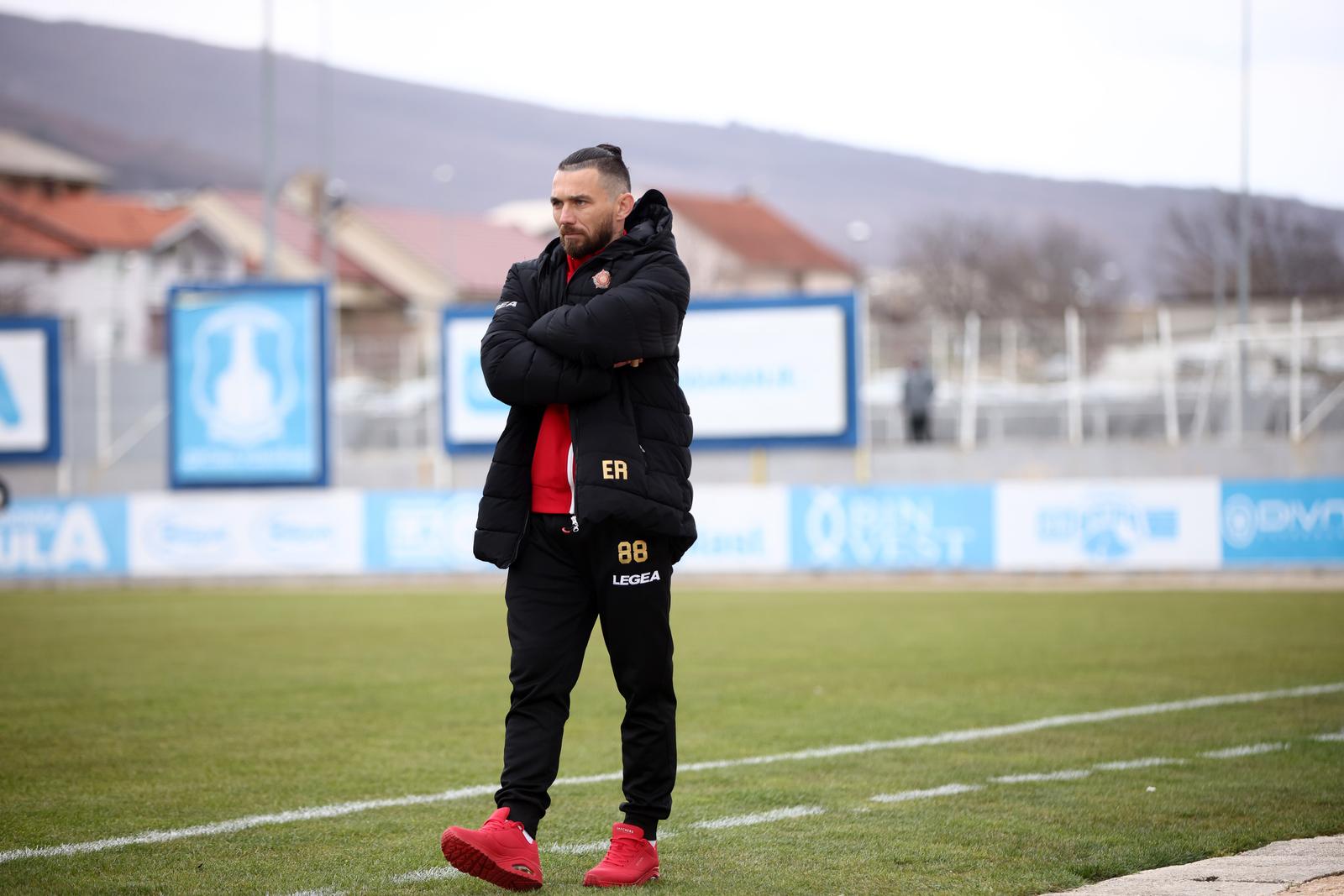 08.04.2023., Posusje, Bosna i Hercegovina - Premijer liga, HSK Posusje - FK Sloboda. Bivsi nogometas hrvatske reprezentacije Danijel Pranjic trener je Slobode iz Tuzle. Photo: Denis Kapetanovic/PIXSELL