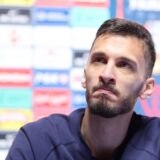 15.04.2024., Zagreb - U KC Drazen Petrovic odrzana je konferencija za medije hrvatske futsal reprezentacije uoci uzvratne utakmice s Poljskom u okviru dodatnih kvalifikacija za Svetsko prvesntvo u Uzbekistanu. Franco Jelovcic Photo: Sanjin Strukic/PIXSELL