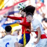 15.06.2024., Olimpijski stadion, Berlin, Njemacka - Europsko prvenstvo 2024., skupina B, 1. kolo, Spanjolska - Hrvatska. Marc Cucurella, Josip Stanisic Photo: Luka Stanzl/PIXSELL