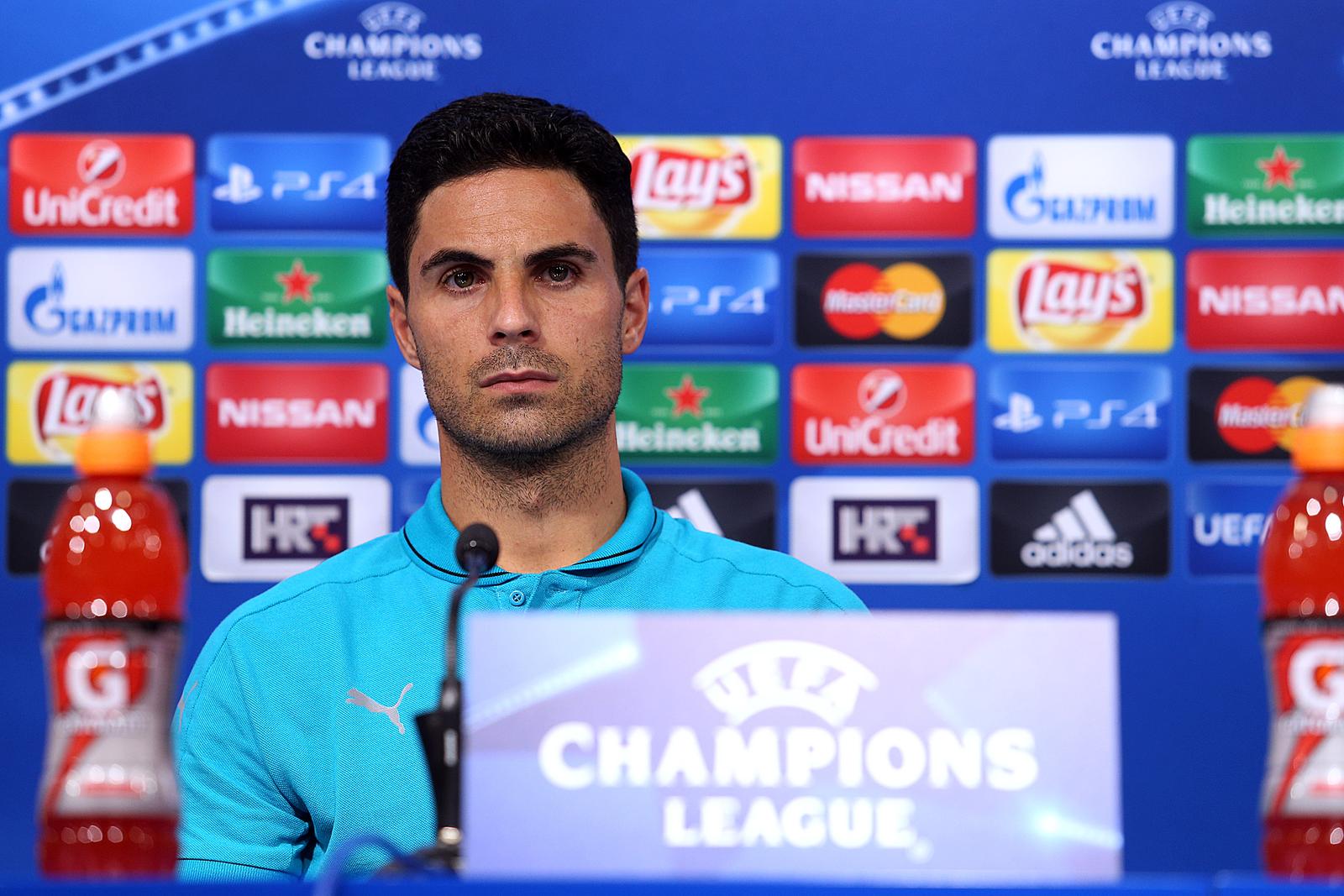 15.09.2015., Stadion u Maksimiru, Zagreb - Konferencija za medije Arsenal FC dan uoci utakmice 1. kola Lige prvaka GNK Dinamo - Arsenal FC. Mikel Arteta. "nPhoto: Goran Stanzl/PIXSELL