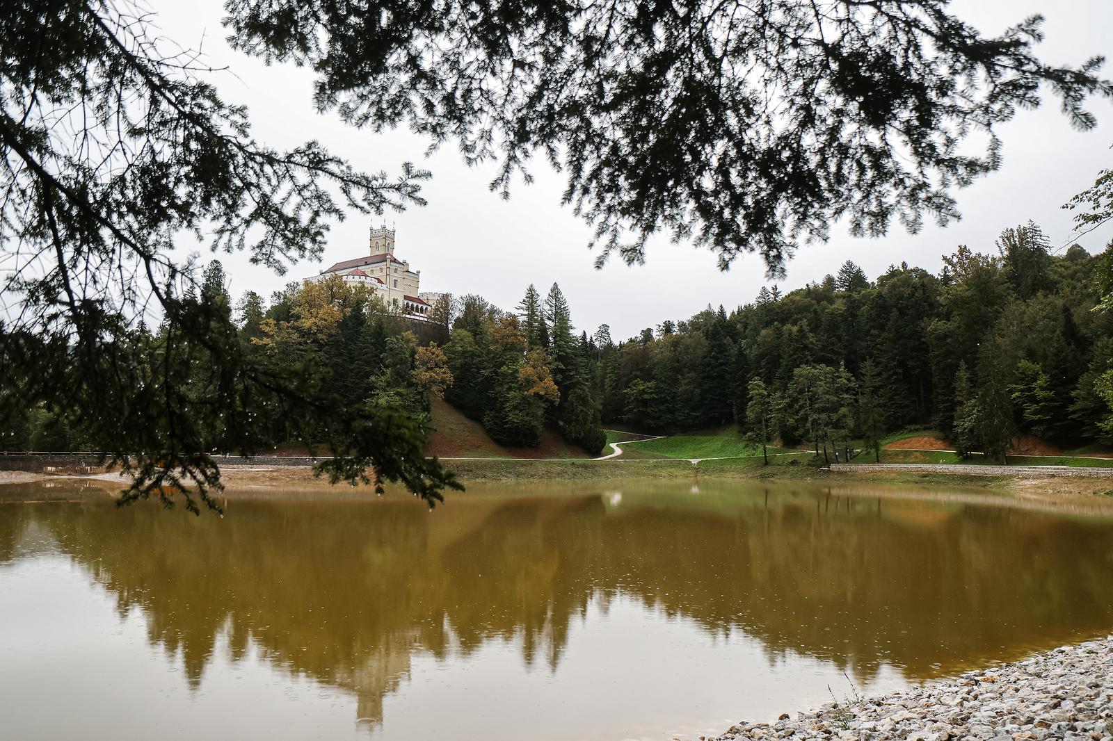 15.09.2024., Trakoscan - Velike kolicine oborina pocele su puniti trakoscansko jezero. Photo: Luka Stanzl/PIXSELL