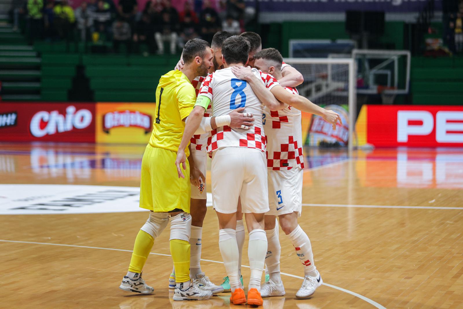 16.04.2024., KC Drazen Petrovic, Zagreb - Druga utakmica dodatnih kvalifikacija za plasman na Svjetsko prvenstvo u futsalu, Hrvatska - Poljska.  Photo: Luka Stanzl/PIXSELL