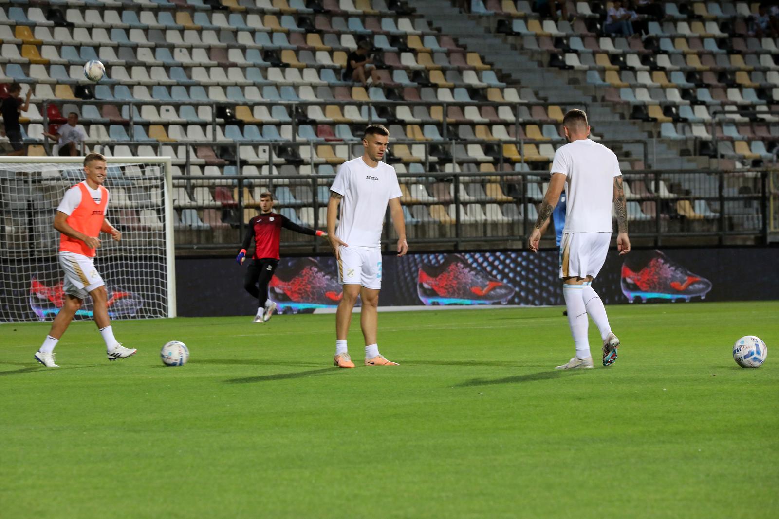 18.08.2024., stadion HNK Rijeka, Rijeka - SuperSport HNL, 3. kolo, HNK Rijeka - Istra 1961. Zagrijavanje prije utakmice. Photo: Goran Kovacic/PIXSELL