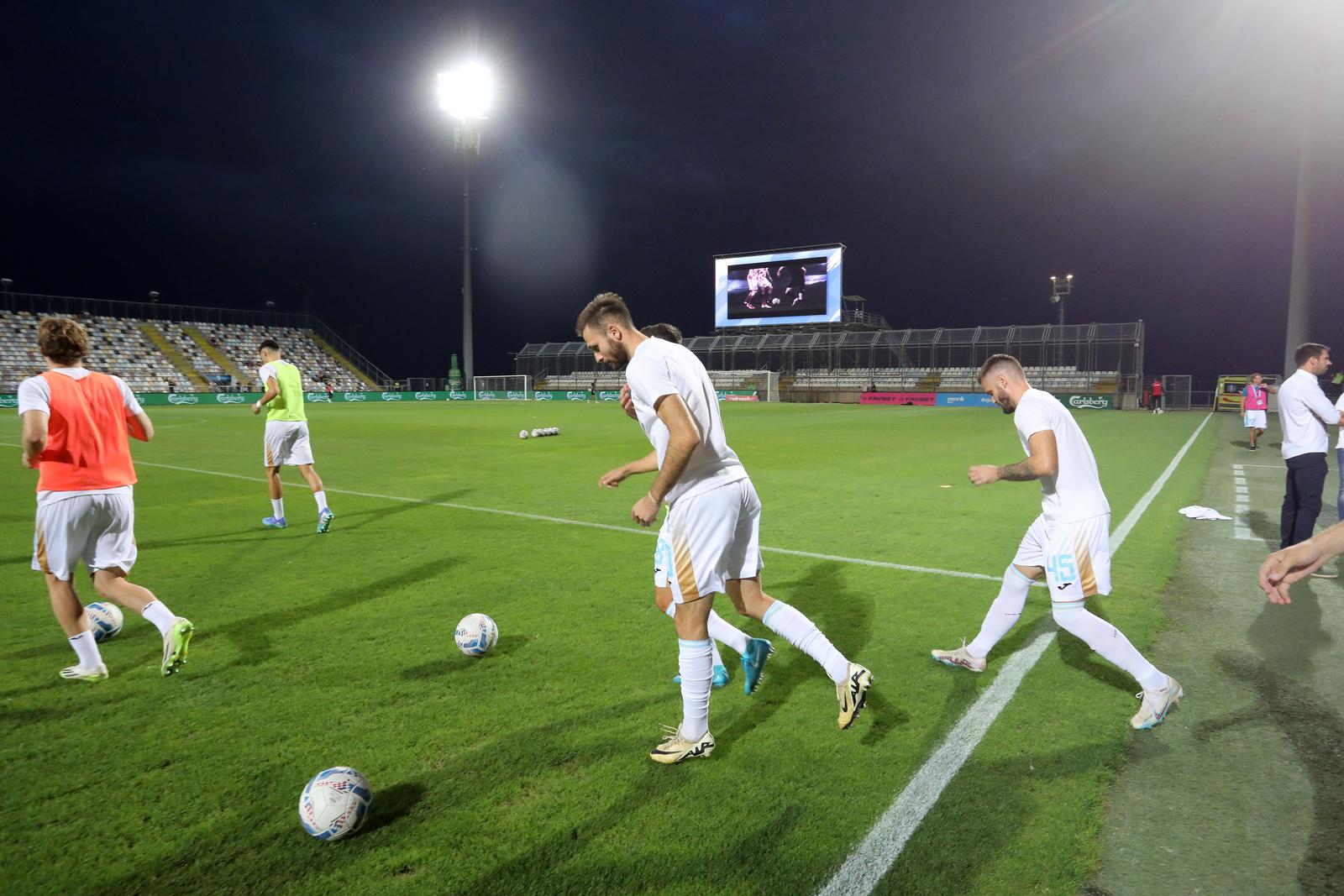 18.08.2024., stadion HNK Rijeka, Rijeka - SuperSport HNL, 3. kolo, HNK Rijeka - Istra 1961. Zagrijavanje prije utakmice. Photo: Goran Kovacic/PIXSELL