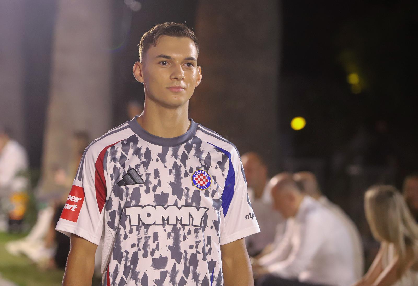 19.07.2024., Split - HNK Hajduk i Adidas odrzali su modno događanje u Institutu za oceanografiju i ribarstvo na Marjanu povodom pocetka suradnje. Niko Kristian Sigur Photo: Ivana Ivanovic/PIXSELL