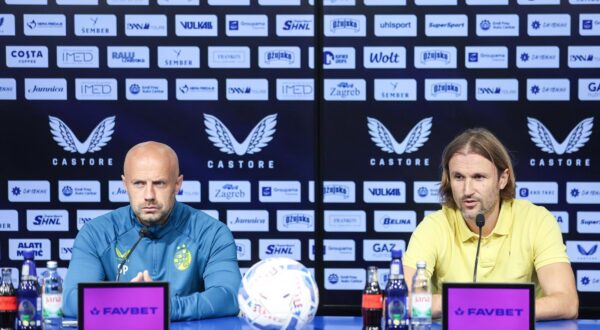 20.09.2024., Zagreb - Konferencija za medije GNK Dinamo. Na konferenciji su sudjelovali novi privremeni trener Sandro Perkovic i sportski direktor Marko Maric. Photo: Slavko Midzor/PIXSELL