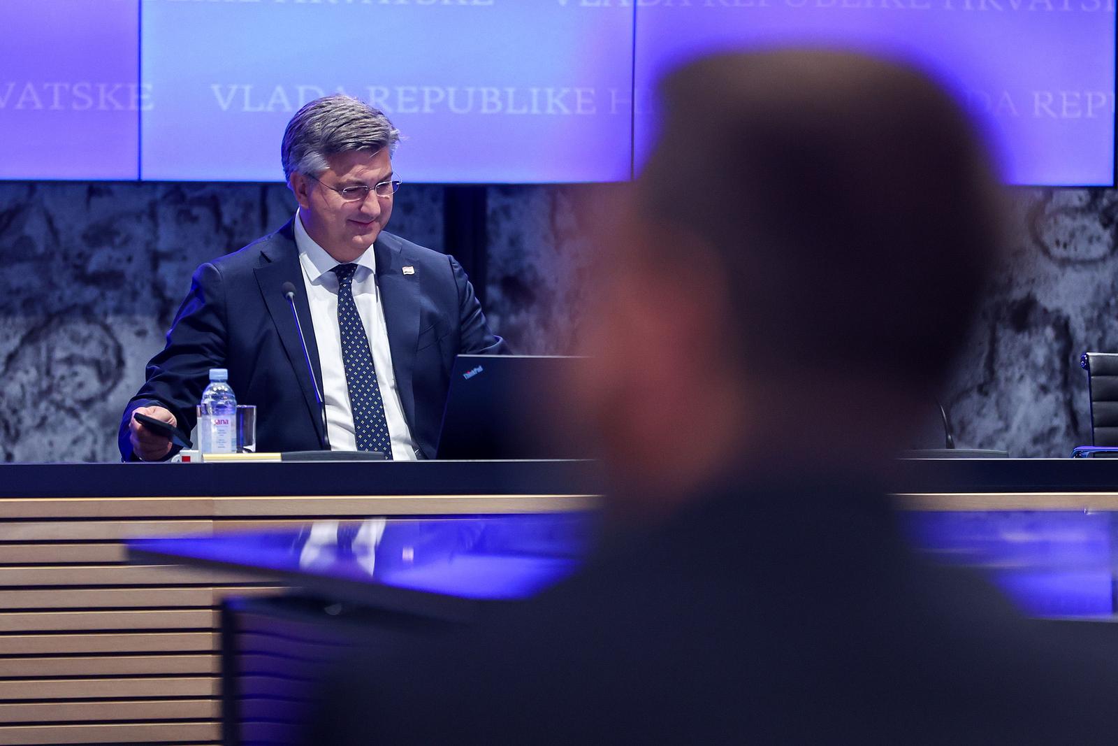 20.09.2024., Zagreb -  Odrzana 26. sjednica Vlade u Nacionalnoj i sveucilisnoj knjiznici. Predsjednik Vlade RH Andrej Plenkovic. Photo: Igor Kralj/PIXSELL