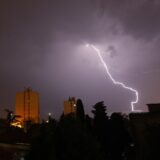 21.07.2023., Rijeka - Grmljavinsko nevrijeme u kasnim vecernjim satima iznad Rijeke i Kvarnera. Photo: Goran Kovacic/PIXSELL