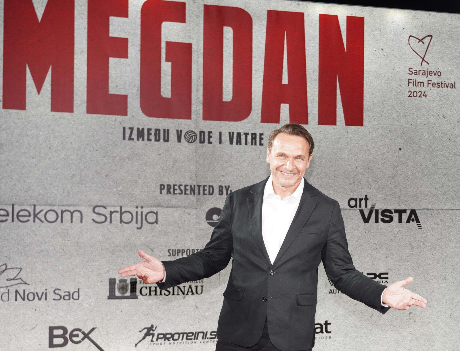 24, September, 2024, Belgrade - The Belgrade premiere of the film "Megdan: Between Water and Fire" was held in the Sava Center. Enis Beslagic. Photo: Antonio Ahel/ATAImages

24, septembar, 2024, Beograd - Beogradska premijera filma "Megdan: Izmedju vode i vatre" odrzana je  u Sava centru. Photo: Antonio Ahel/ATAImages Photo: Antonio Ahel/ATAImages/PIXSELL