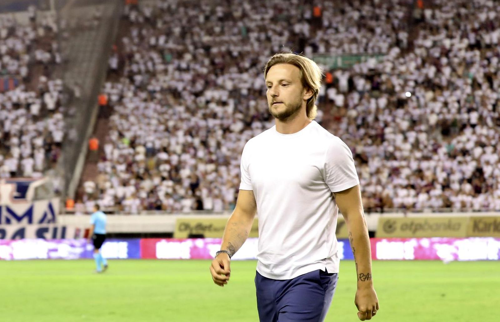 25.07.2024., Split - Prva utakmica drugog pretkola Konferencijske Lige: HNK Hajduk - HB Torshavn.Ivan Rakitic pred nacijacima. Photo: Ivo Cagalj/PIXSELL