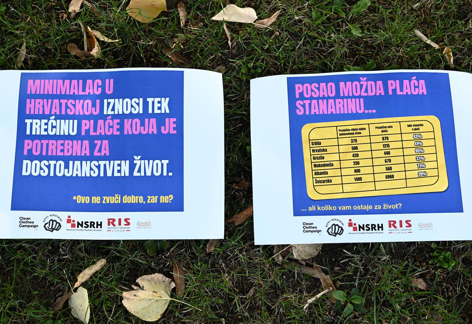 25.09.2024., Zagreb - Novi sindikat i organizacije iz hrvatske Koalicije za dostojanstvenu placu odrao je konferenciju za medije povodom obiljezavanja Dana dostojanstvene place. Organizacije medjunarodne mreze koja se bori za prava radnika u tekstilnoj industriji, Clean Clothes kampanje, ove ce godine po prvi puta obiljeziti Dan dostojanstvene place. Glavni cilj ove inicijative je pokrenuti globalni pokret za borbu za dostojanstvenu placu. Mario Ivekovic Photo: Marko Lukunic/PIXSELL