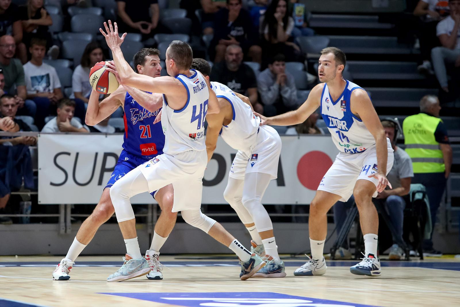 25.09.2024., Zadar - AdmiralBet ABA liga, 2. kolo, KK Zadar - KK Igokea. Dragan Milosavljevic Photo: Sime Zelic/PIXSELL