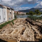 26.09.2024., Stobrec  - Prapovijesno Arheolosko nalaziste u centru Stobreca posjetila je ministrica Nina Obuljen Koezinek u pratnji Marine Ugarkovic. Photo: Zvonimir Barisin/PIXSELL