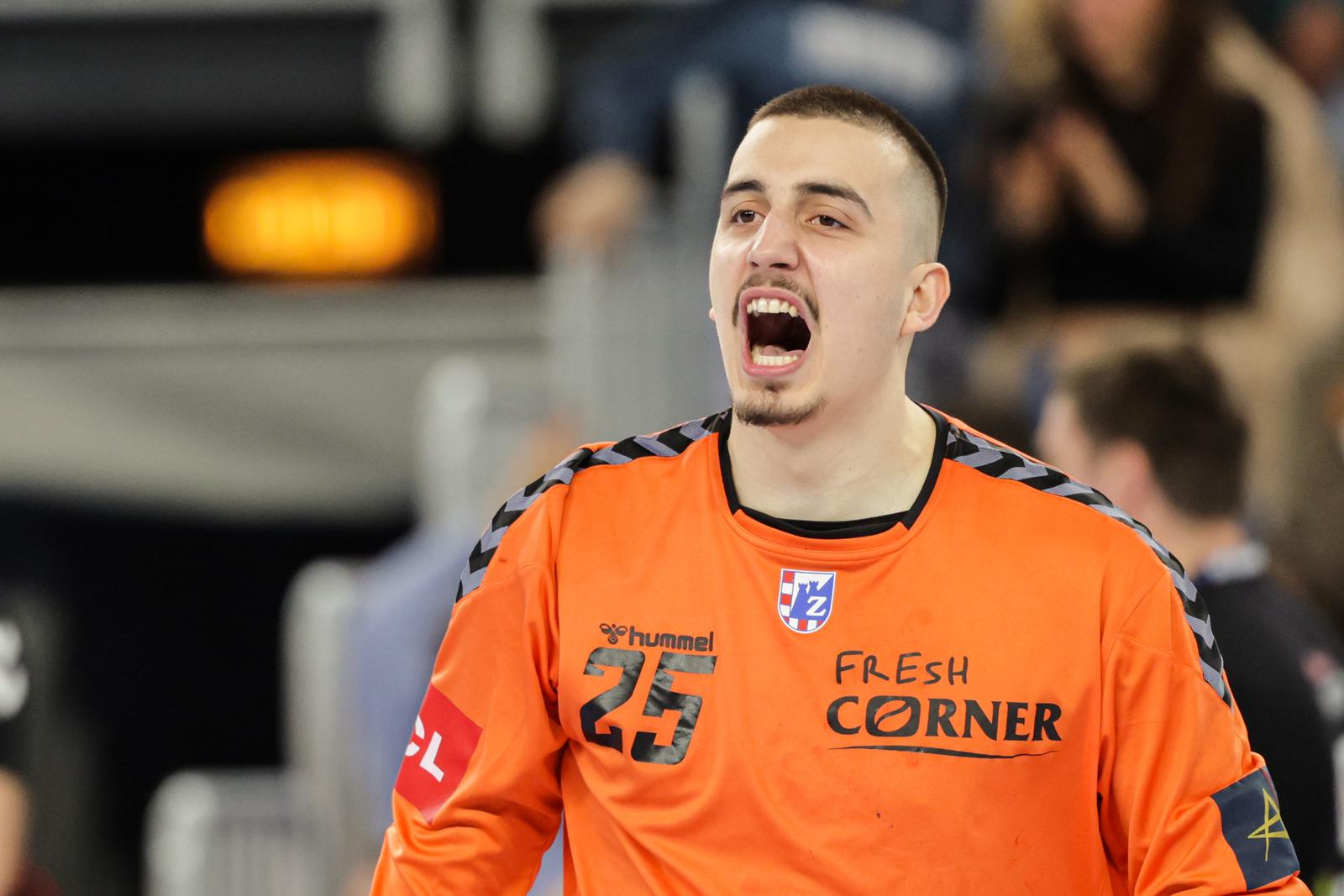 27.03.2024., Arena Zagreb, Zagreb - Machineseeker EHF Liga prvaka, osmina finala, RK Zagreb - Montpellier HB. Matej Mandic Photo: Luka stanzl/PIXSELL