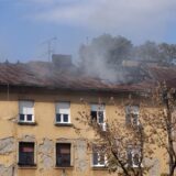 27.09.2024. Zagreb - U petak oko podneva zapalila se zgrada u Cankarevoj ulici. Pozar je ugasen a za vrijeme gasenja  ozlijedjen je jedan vatrogasac Photo: Luka stanzl/PIXSELL