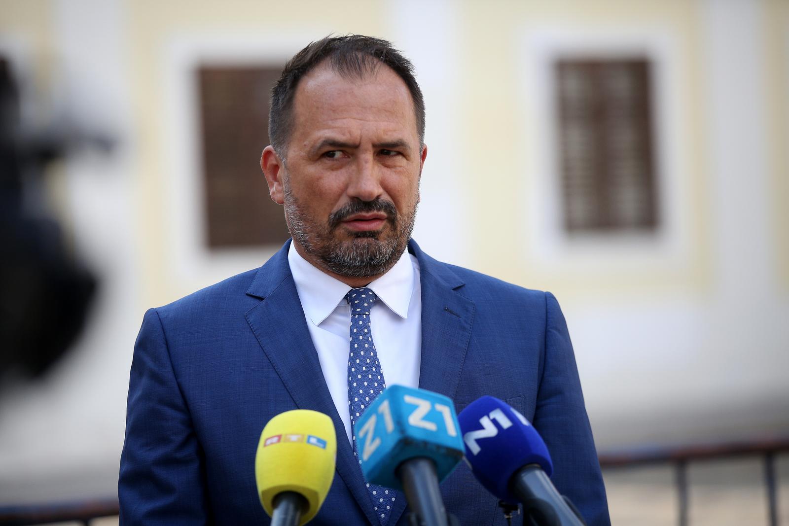 29.08.2024., Zagreb - Igor Peternel odrzao je na Markovom trgu konferenciju za medije Photo: Zeljko Hladika/PIXSELL