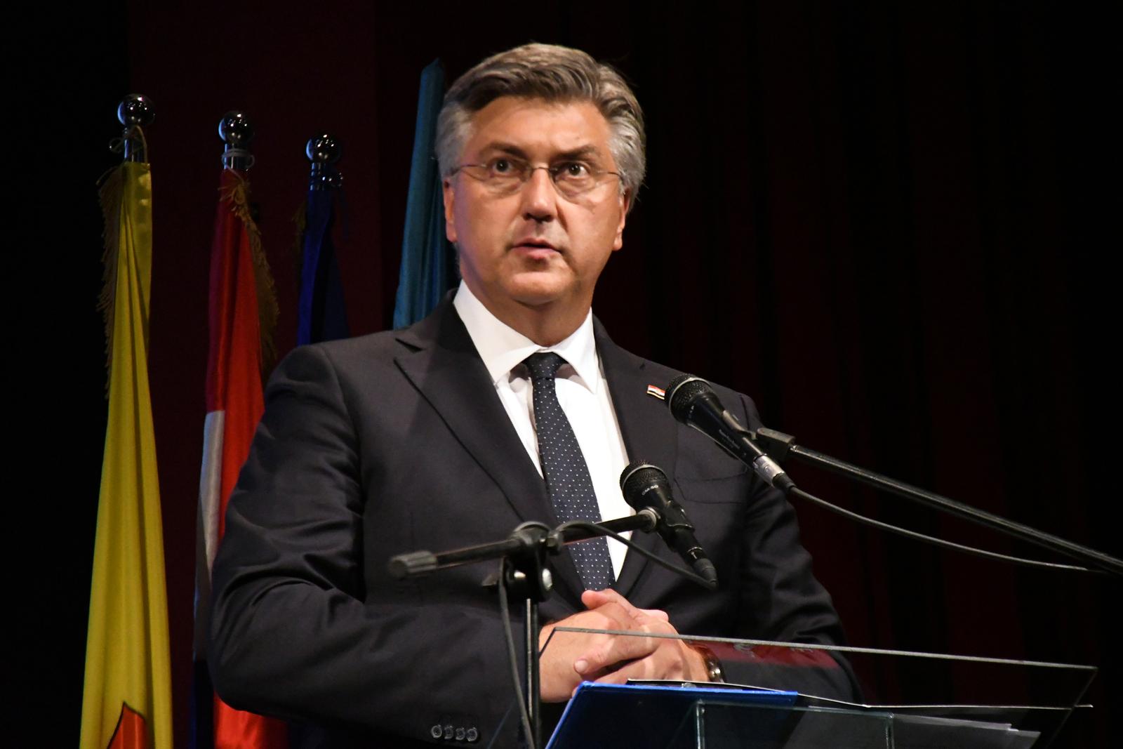 30.08.2024., Daruvar -  Svecano obiljezavanje Medjunarodnog dana nestalih osoba i Dan sjecanja na nestale u Domovinskom ratu. Svecanosti je nazocio ipremijer Andrej Plenkovic Photo: Damir Spehar/PIXSELL