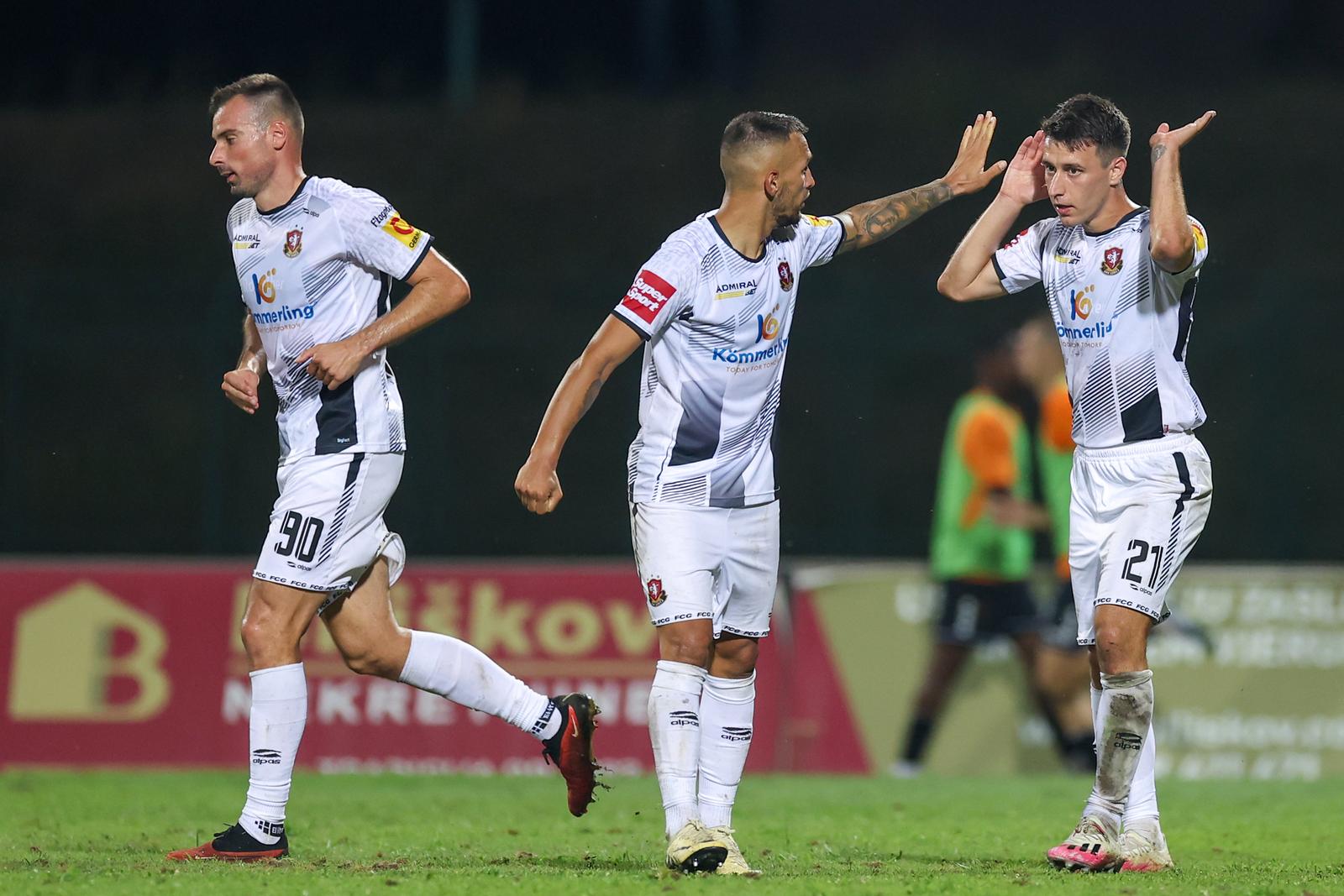 30.08.2024., Velika Gorica - SuperSport HNL, 5. kolo, HNK Gorica - HNK Sibenik. Dino Mikanovic, Marko Kolar Photo: Matija Habljak/PIXSELL